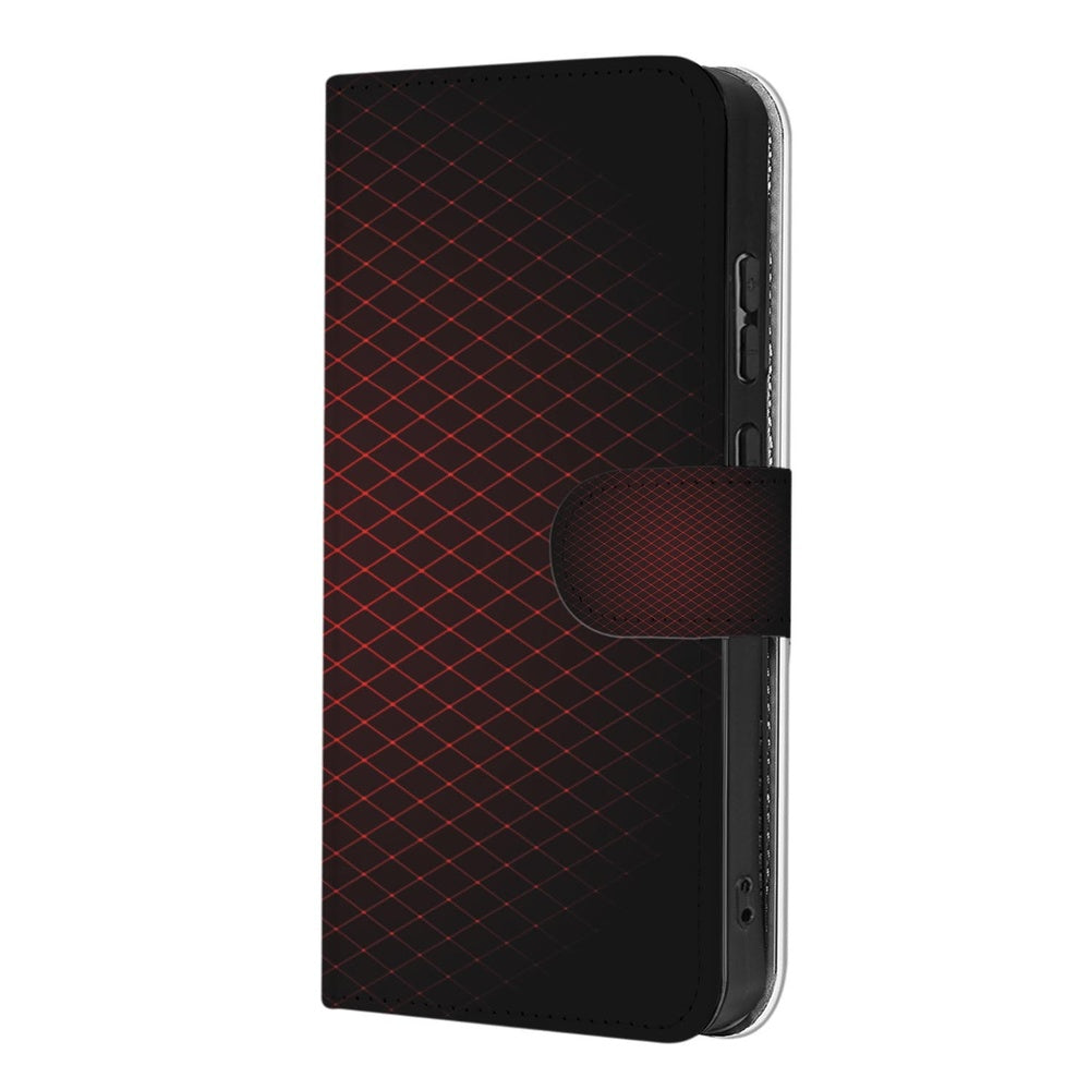 Samsung Galaxy S26 Ultra Hoesje Bookcase Geruit Rood Portemonnee Hoesje met geruit patroon in rood