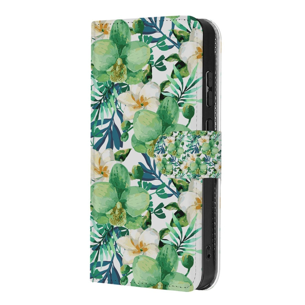 Samsung Galaxy S26 Ultra Book Case Orchidee Groen Vooraanzicht.