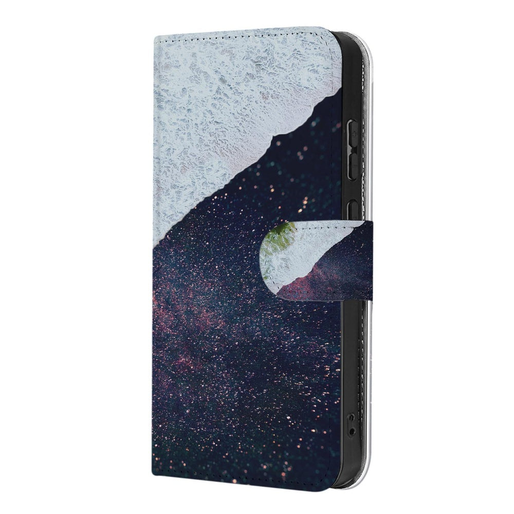 Book Case Samsung Galaxy S26 Ultra Sea in Space Portemonnee Hoesje detail weergave.
