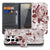 Book Case Samsung Galaxy S26 Ultra Watercolor Flowers met Magnetische sluiting vooraanzicht.