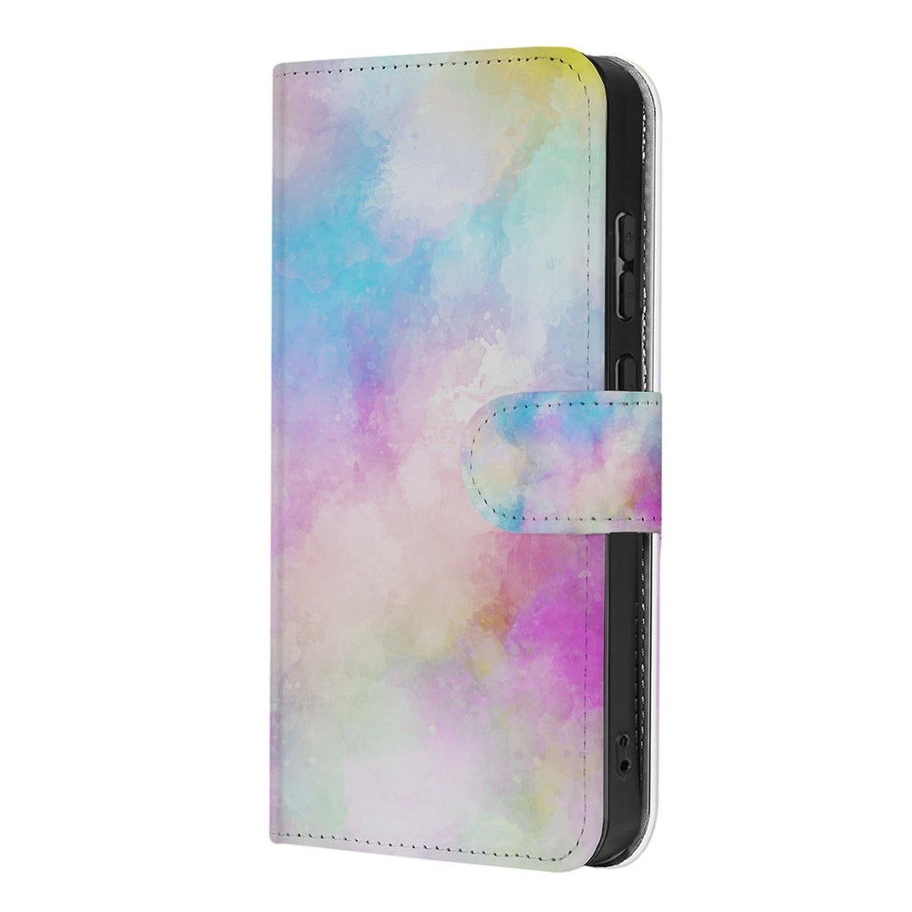 Samsung Galaxy S26 Ultra Bookcase Hoesje Met Pasjeshouder Watercolor Light met Pasjeshouder detail.