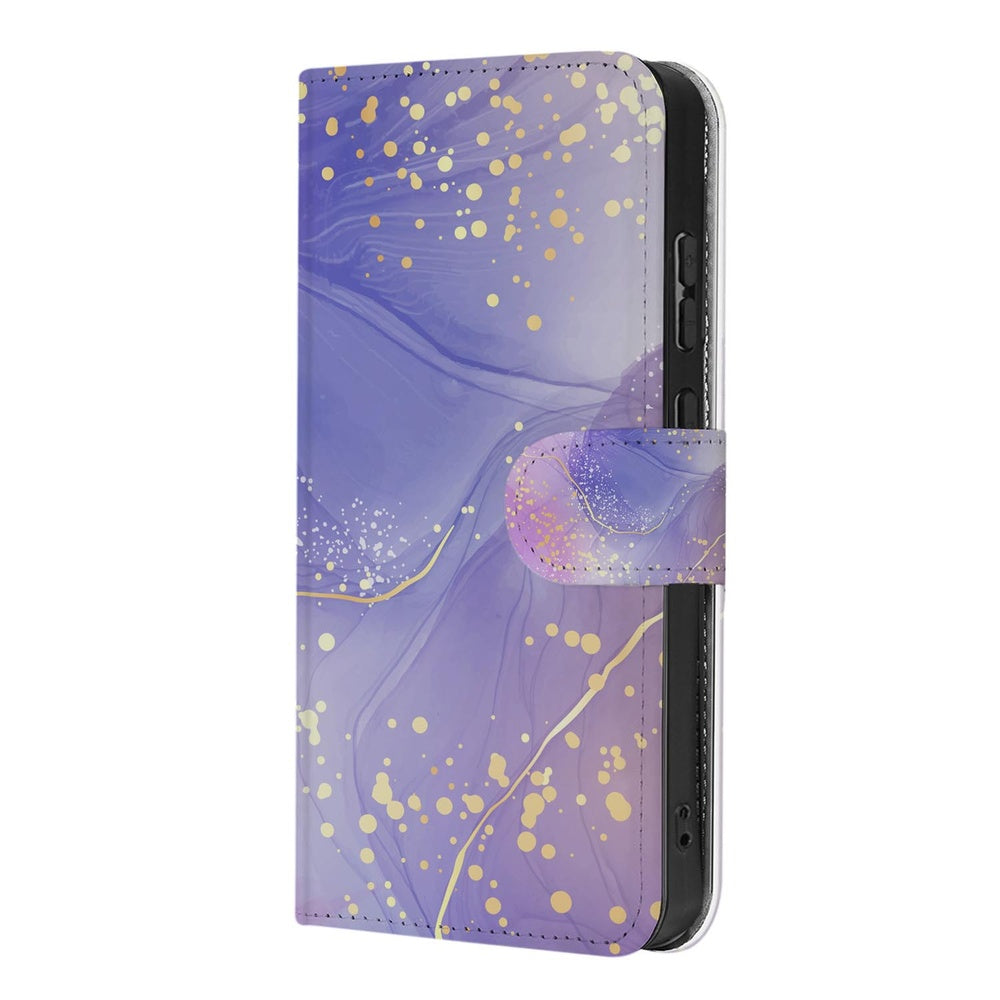 Watercolor Paars Hoesje Samsung Galaxy S26 Ultra met Magnetische sluiting detailzicht.