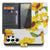 Samsung Galaxy S26 Ultra Hoesje Zonnebloemen Wallet met Magnetische sluiting voorkant detail zonnebloemenprint.