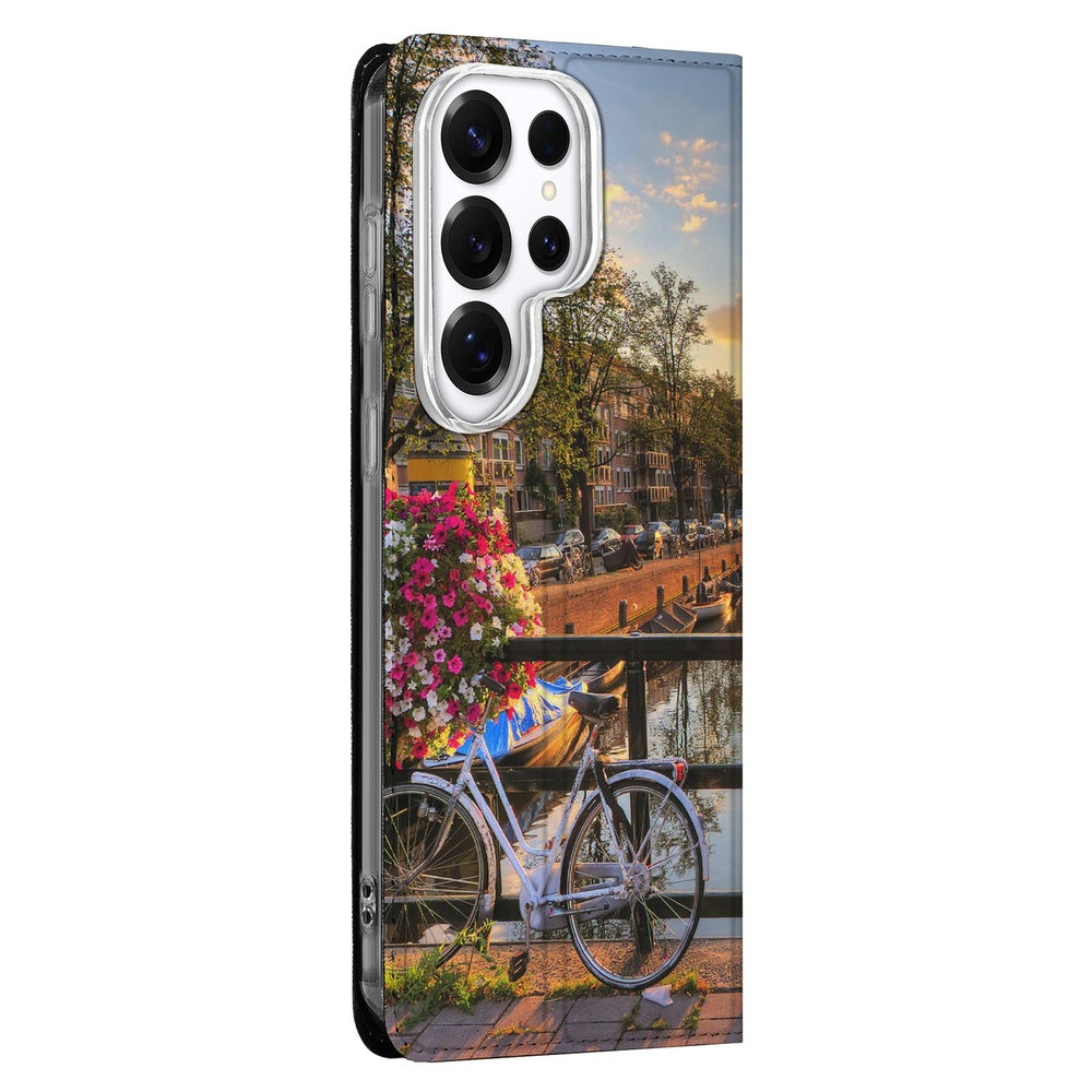 Samsung Galaxy S26 Ultra Telefoonhoesje Amsterdamse Grachten Vooraanzicht.