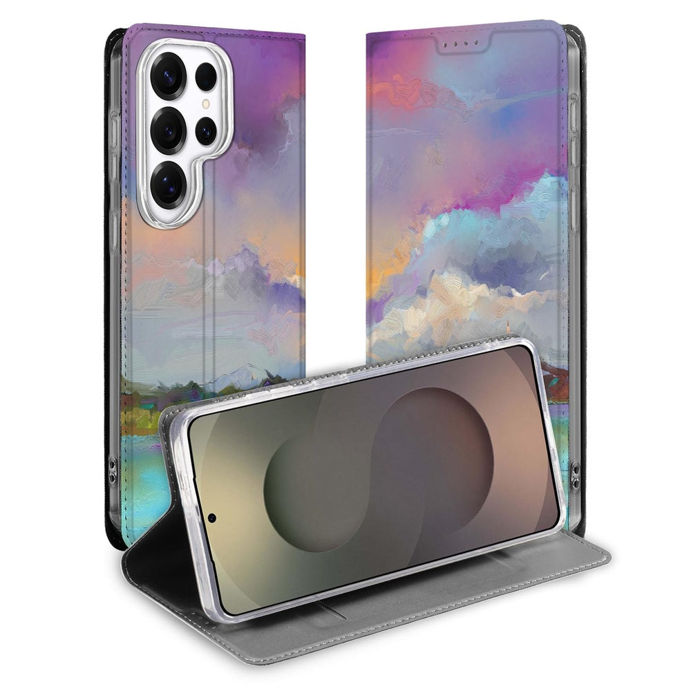 Samsung Galaxy S26 Ultra Telefoonhoesje Boat Standcase kleurenvol uiterlijk vooraanzicht.