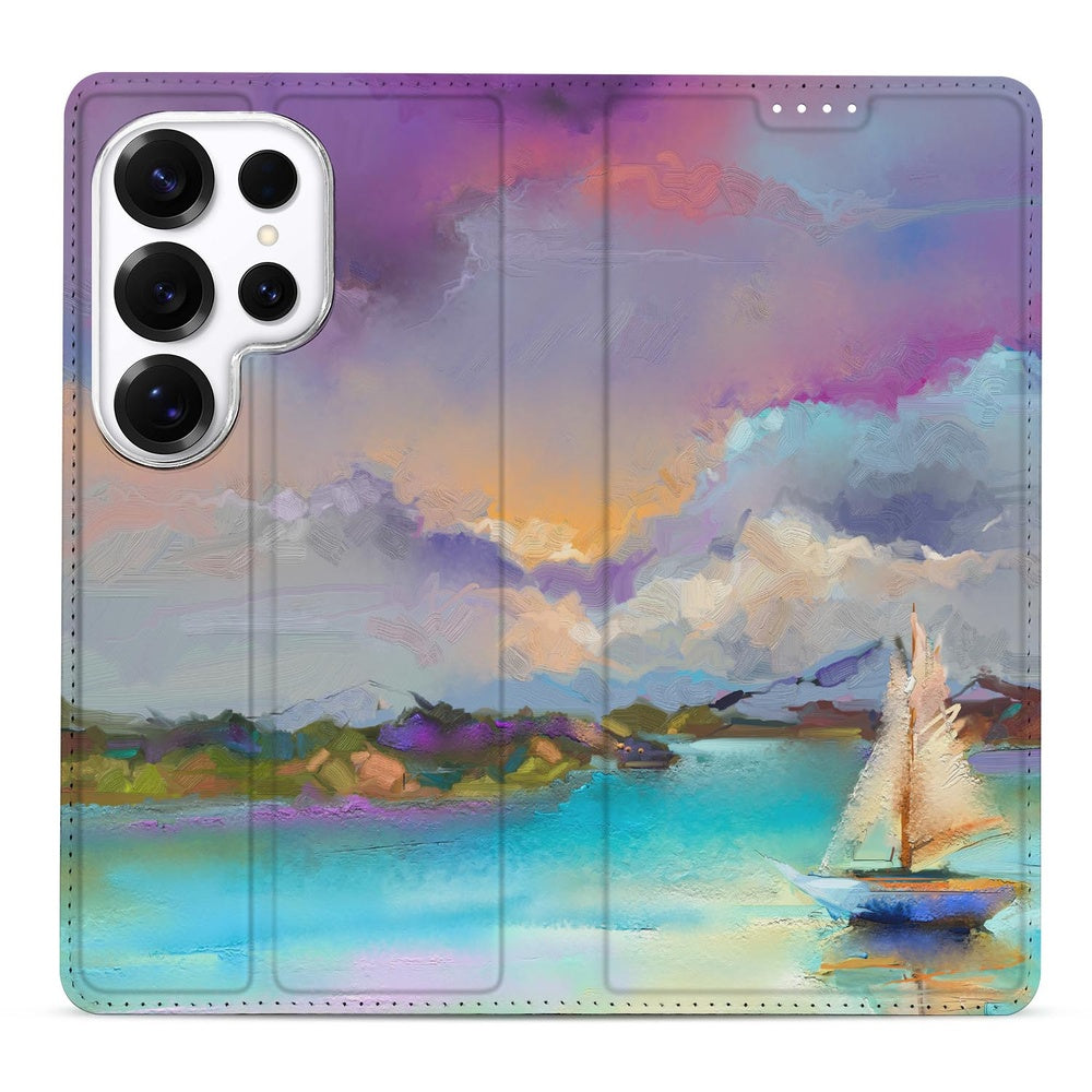 Samsung Galaxy S26 Ultra Telefoonhoesje Boat maritieme design vooraanzicht.