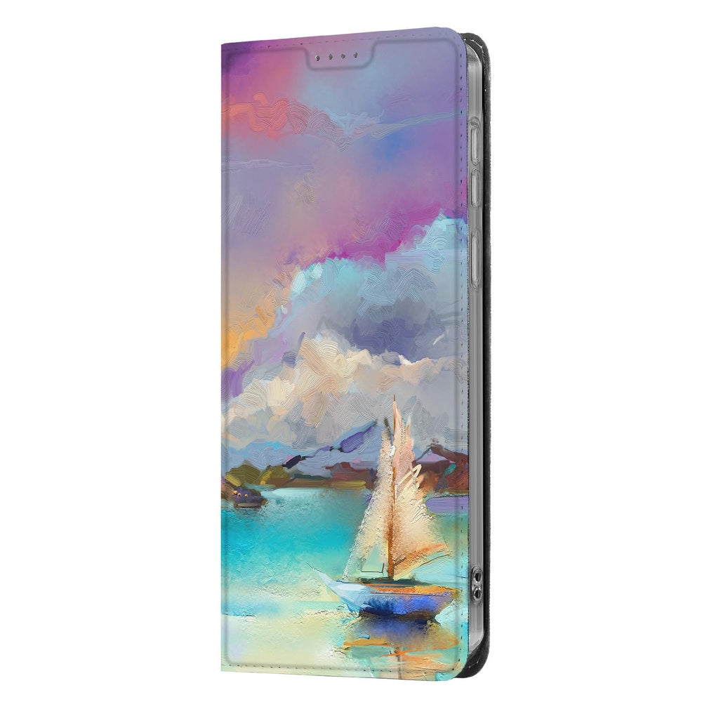 Samsung Galaxy S26 Ultra Telefoonhoesje Boat Boot schilderij zijkant.