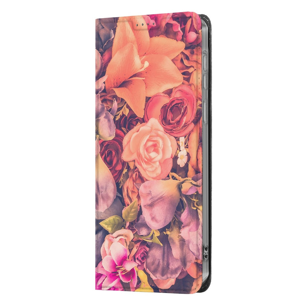 Samsung Galaxy S26 Ultra Book Wallet Case Bosje Bloemen detail.