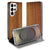 Samsung Galaxy S26 Ultra Smart Cover Hoesje Donker Hout Vooraanzicht.
