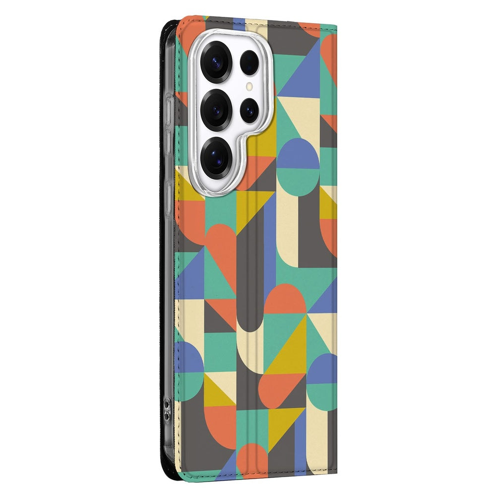 Samsung Galaxy S26 Ultra Book Cover Funky Retro Vooraanzicht.