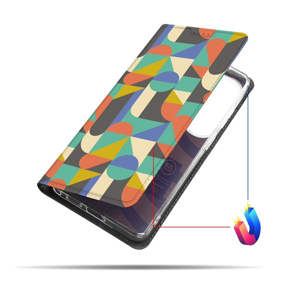 Samsung Galaxy S26 Ultra Book Cover Funky Retro Vooraanzicht.