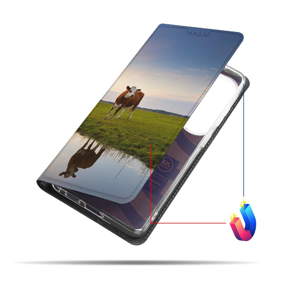 Samsung Galaxy S26 Ultra Book Cover Koe vooraanzicht.