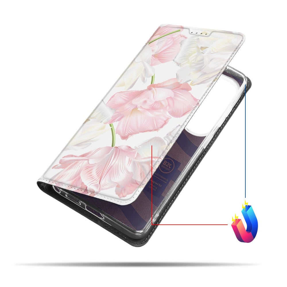 Samsung Galaxy S26 Ultra Book Cover Lovely Flowers vooraanzicht.