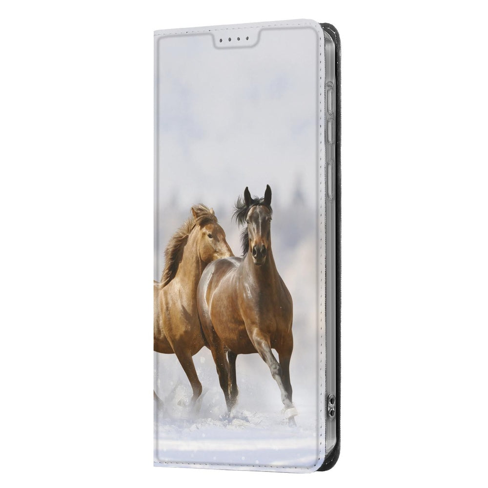 Samsung Galaxy S26 Ultra Book Cover Paarden Vooraanzicht.