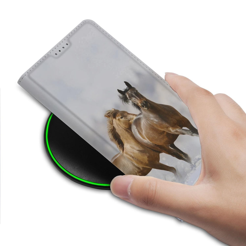 Samsung Galaxy S26 Ultra Book Cover Paarden vooraanzicht.