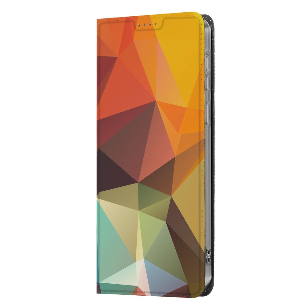 Samsung Galaxy S26 Ultra Book Cover Polygon Color Vooraanzicht.