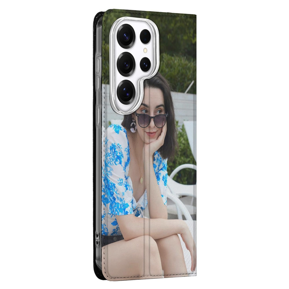 Samsung Galaxy S26 Ultra Stand Case Hoesje Maken met Foto Slim & Draadloos Laden Detail. 