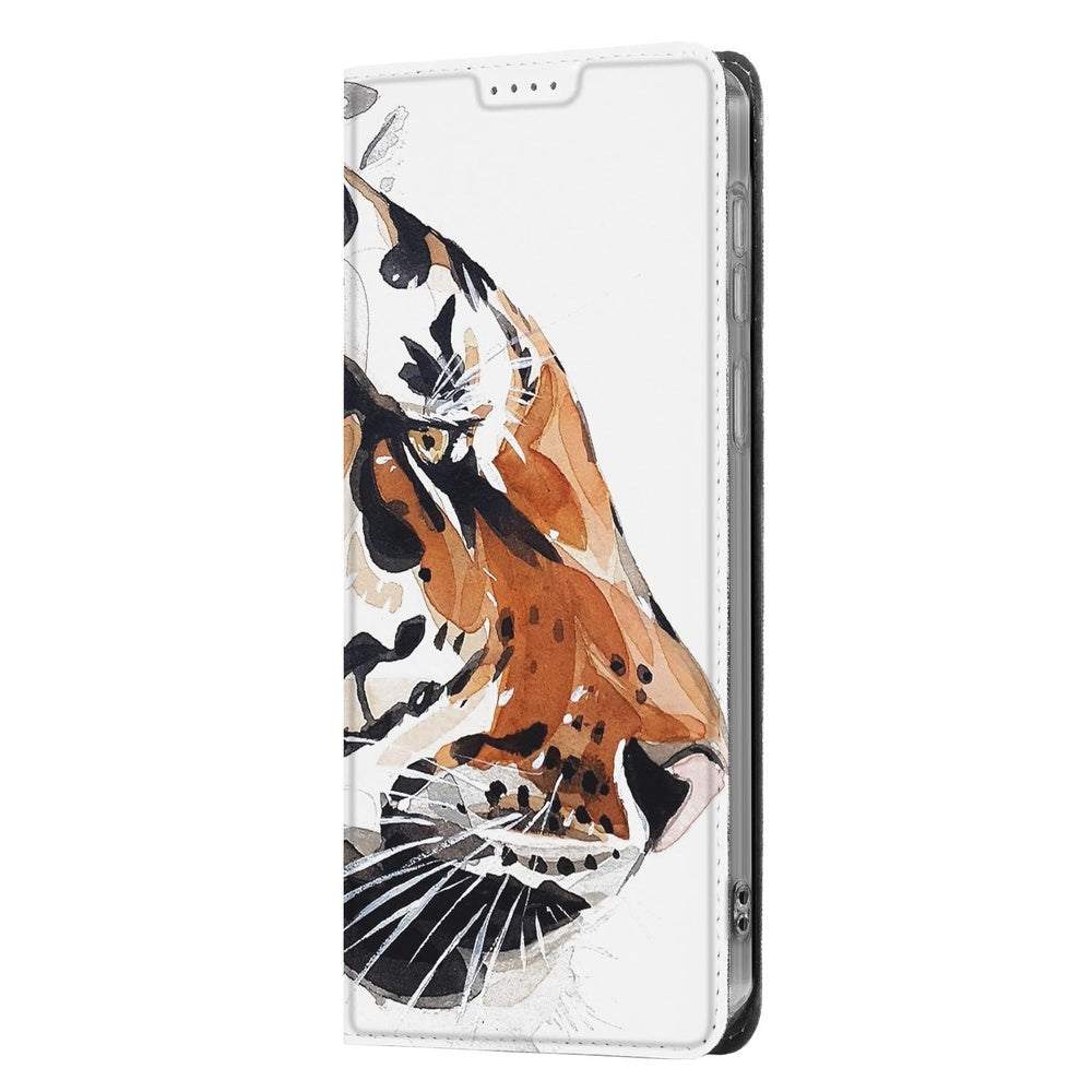 Samsung Galaxy S26 Ultra Telefoonhoesje Watercolor Tiger Vooraanzicht.