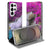 Samsung Galaxy S26 Ultra Flip Style Cover Waterval Vooraanzicht Design met waterval en paarse bloemen.