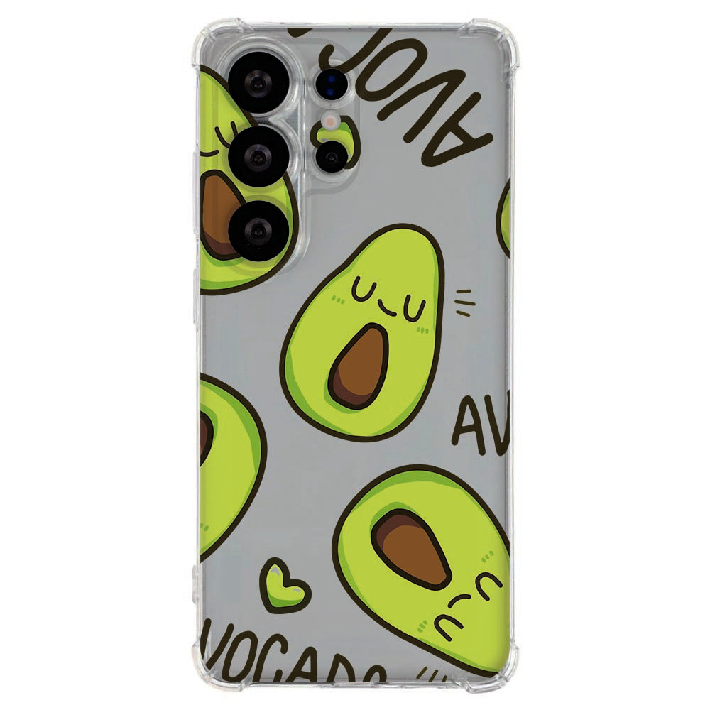 Samsung Galaxy S26 Ultra Backcover Hoesje Avocado Singing Schokbestendig