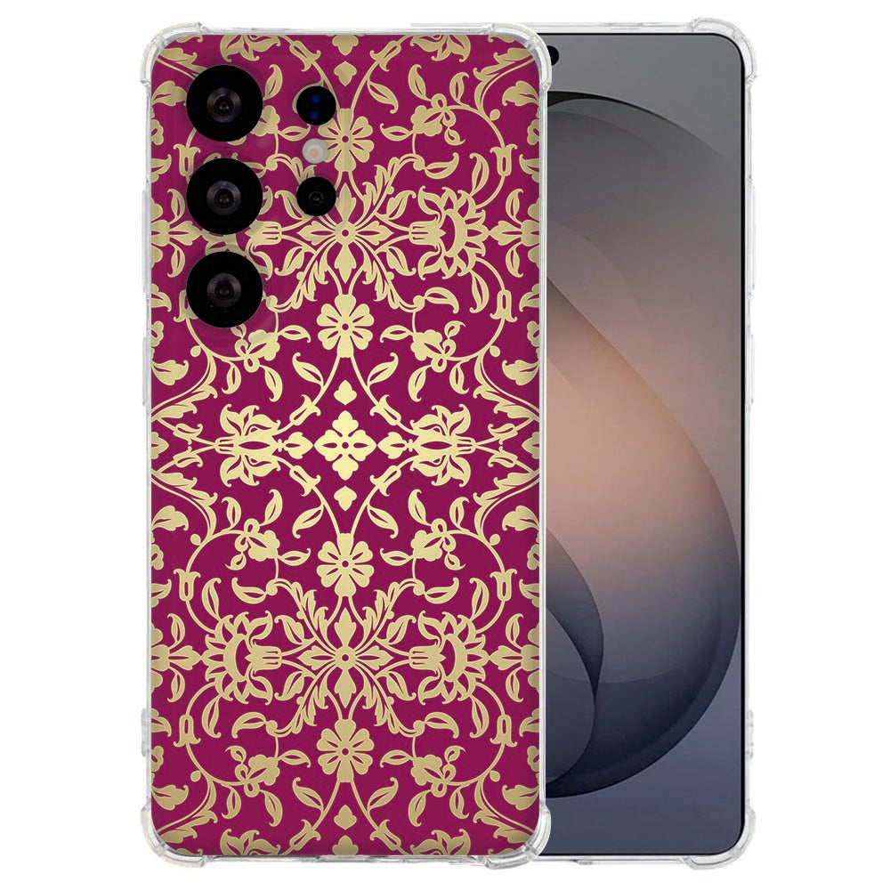 Backcover Hoesje Samsung Galaxy S26 Ultra Barok Pink Shockproof
