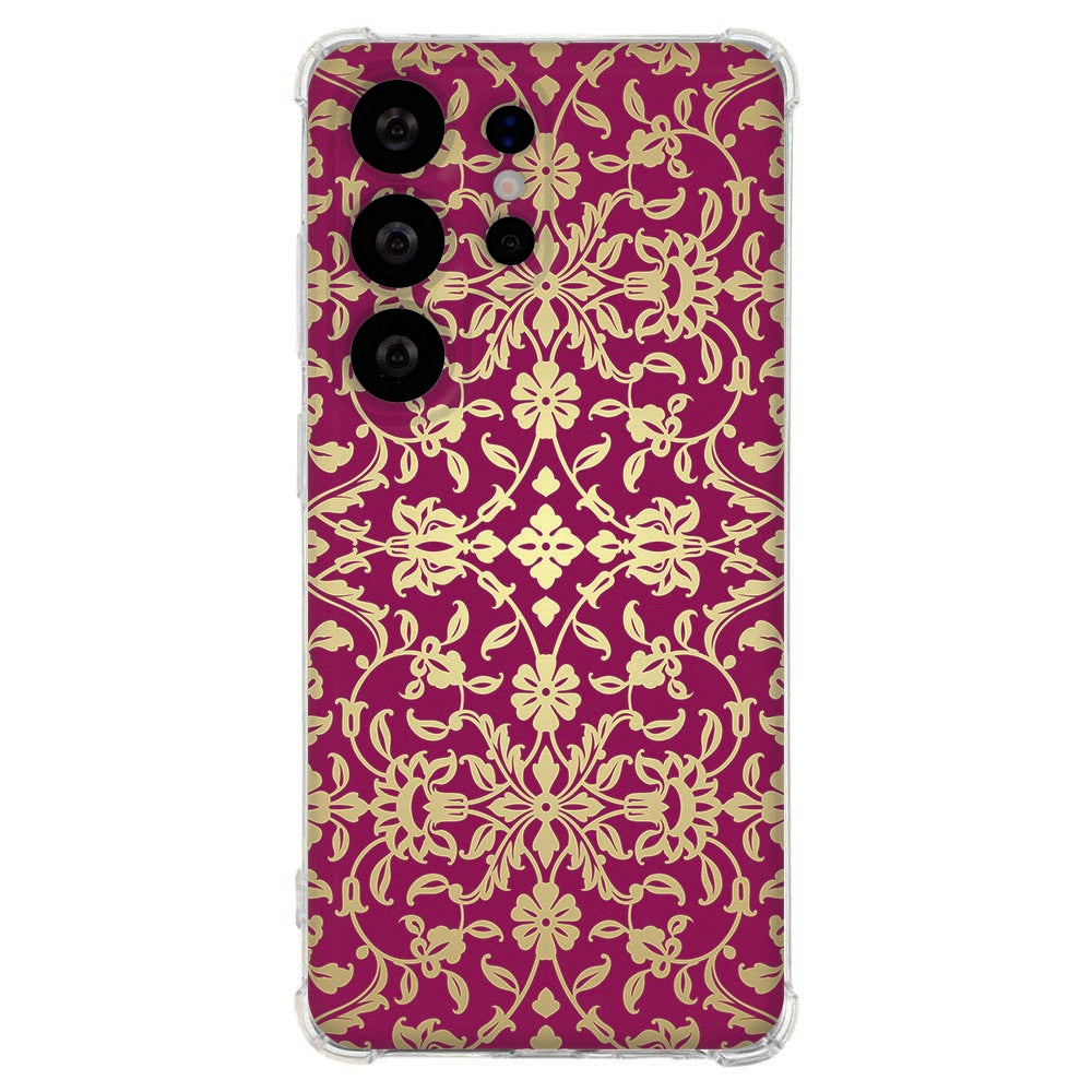 Backcover Hoesje Samsung Galaxy S26 Ultra Barok Pink Shockproof