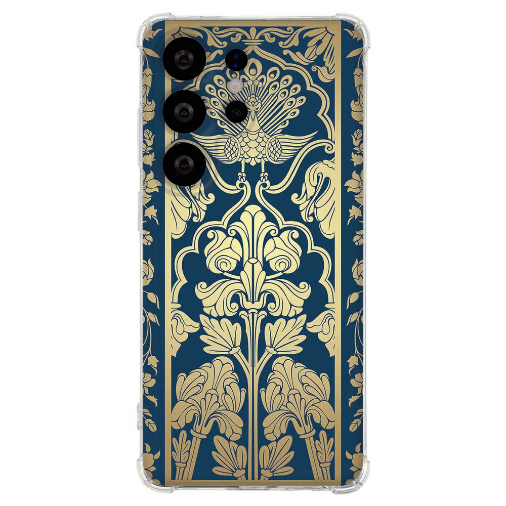 Samsung Galaxy S26 Ultra Flexibele back cover Beige Flowers Valbestendig