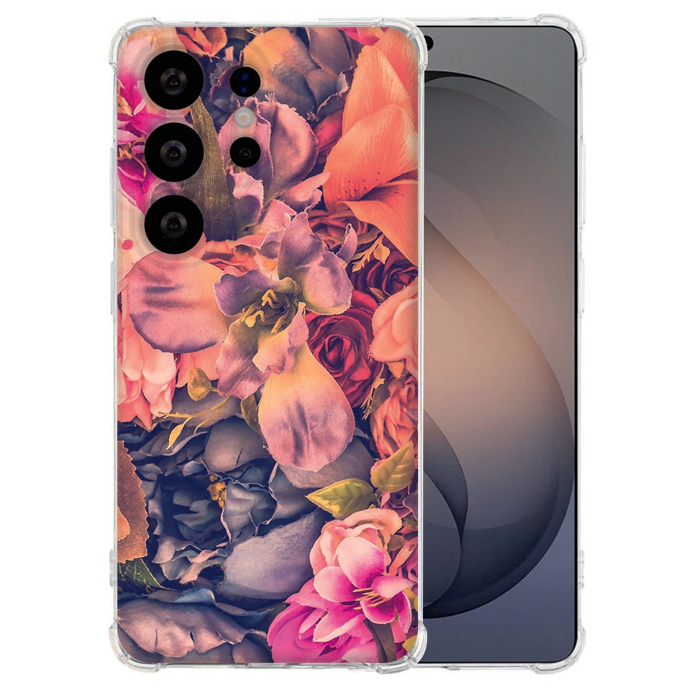 Samsung Galaxy S26 Ultra Softcase Bosje Bloemen Schokbestendig