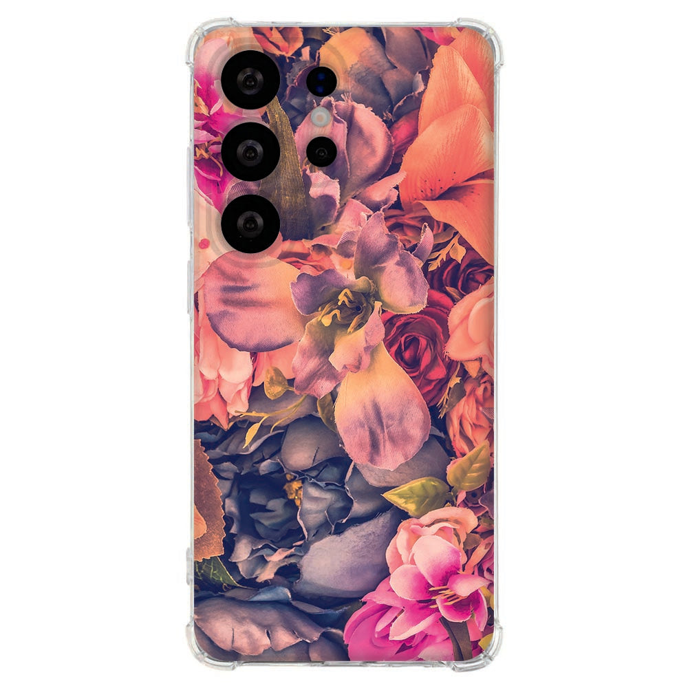 Samsung Galaxy S26 Ultra Softcase Bosje Bloemen Schokbestendig