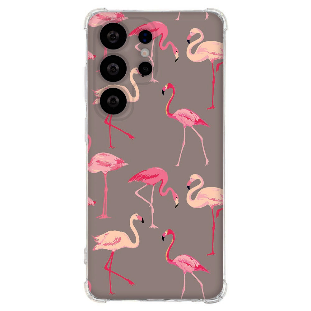 Samsung Galaxy S26 Ultra Flexibele back cover Flamingo Shockproof