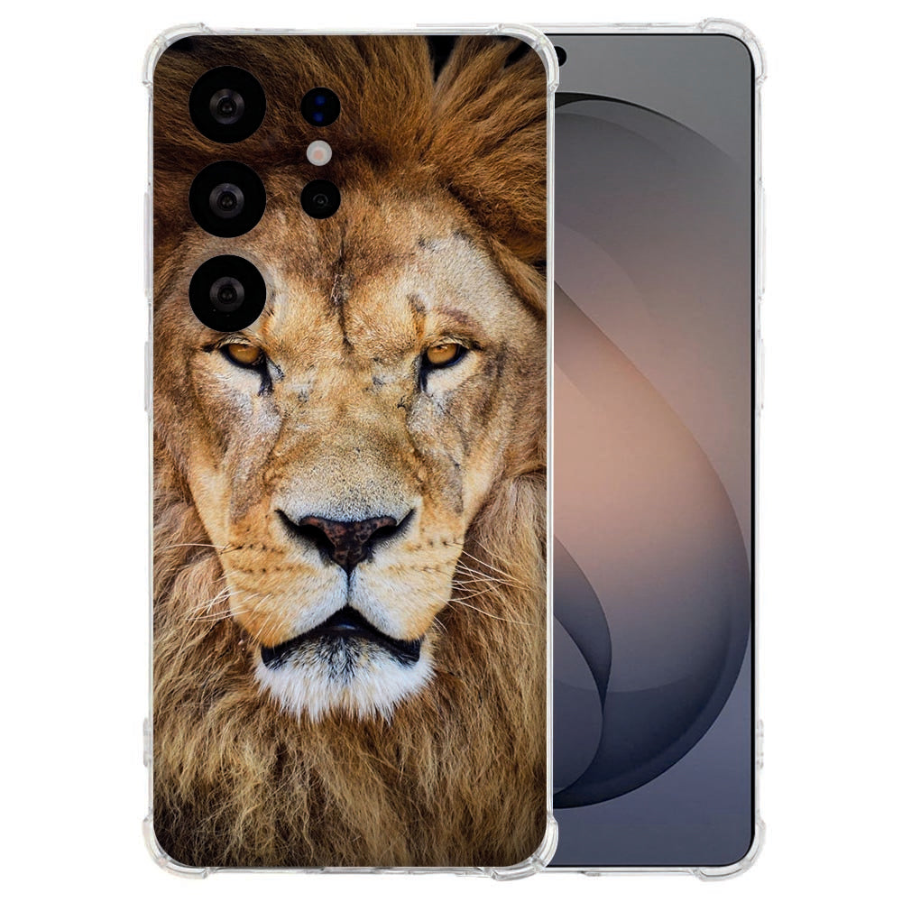 Flexibele back cover Samsung Galaxy S26 Ultra Leeuw Shockproof