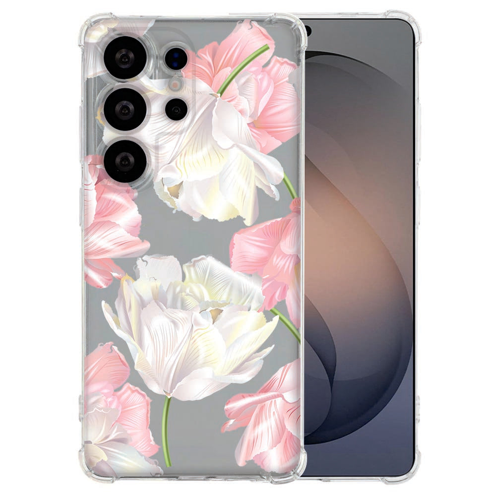 Samsung Galaxy S26 Ultra TPU Siliconen Hoesje Lovely Flowers Shockproof