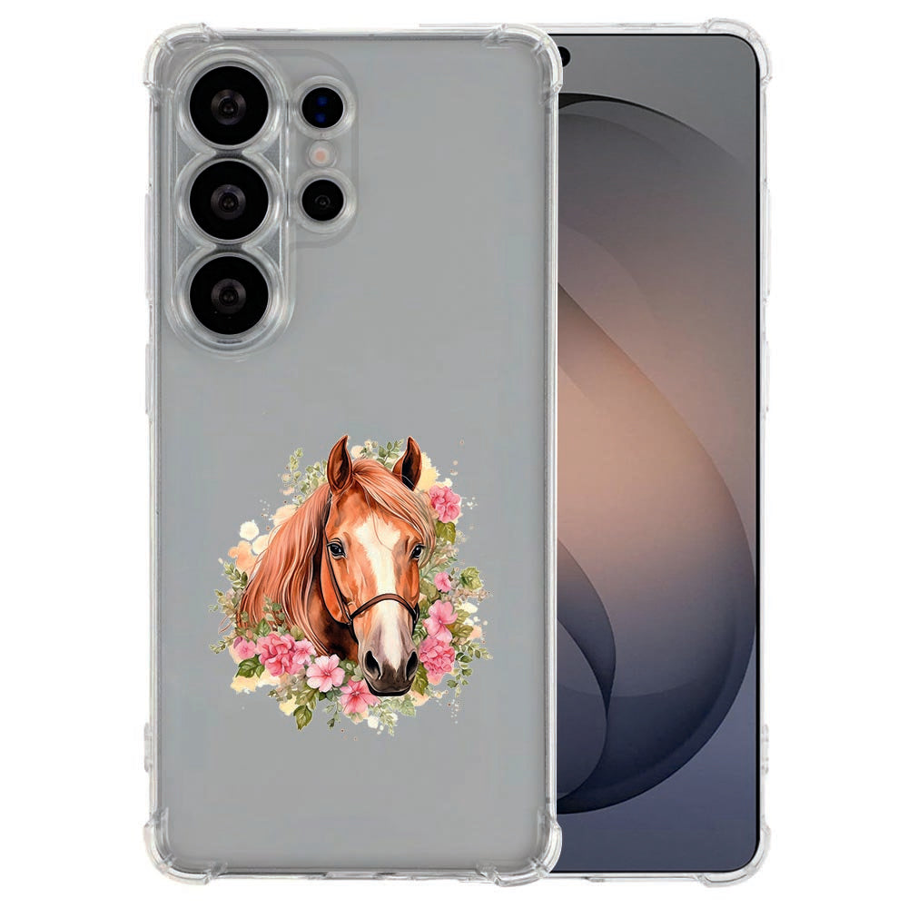 TPU Siliconen Hoesje Samsung Galaxy S26 Ultra Paard Valbestendig