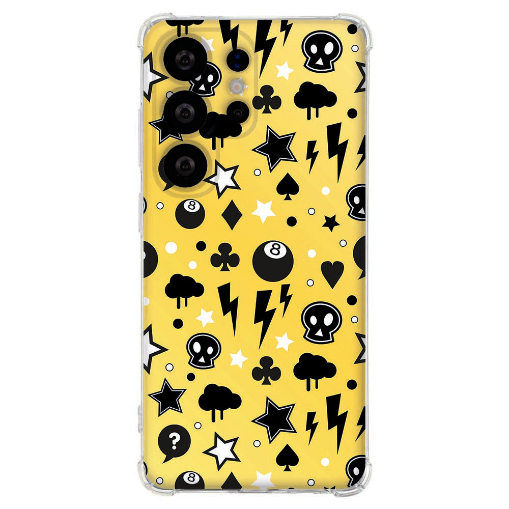 TPU Back Cover Samsung Galaxy S26 Ultra Punk Yellow Valbestendig