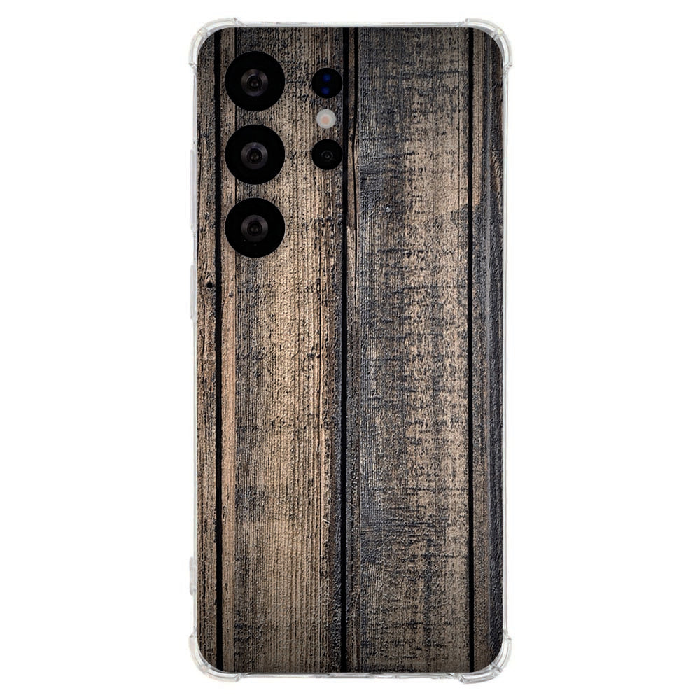 TPU Siliconen Hoesje Samsung Galaxy S26 Ultra Steigerhout Schokbestendig