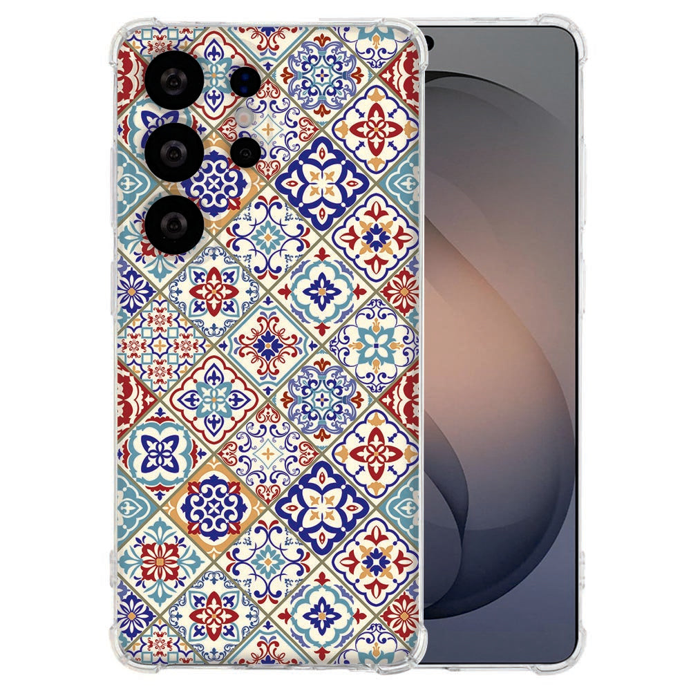 Flexibele back cover Samsung Galaxy S26 Ultra Tiles Color Valbestendig