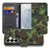 Samsung Galaxy S26 Portemonnee Hoesje Camouflage Leger Camouflage design vooraanzicht.