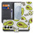 Samsung Galaxy S26 Book Case Avocado Singing Groen Vooraanzicht.