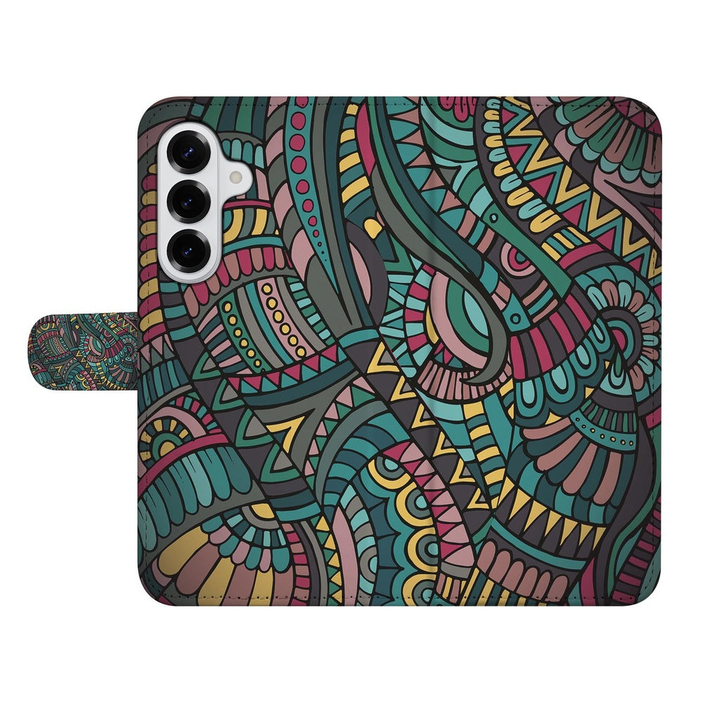 Samsung Galaxy S26 Hoesje Aztec detail van kleurrijk Aztec-print.