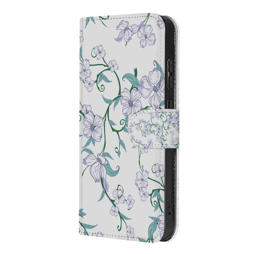 Samsung Galaxy S26 Book Case Hoesje Blossom White vooraanzicht.