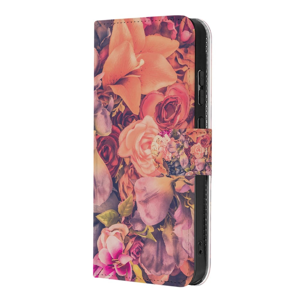 Samsung Galaxy S26 Book Case Bosje Bloemen Vooraanzicht.
