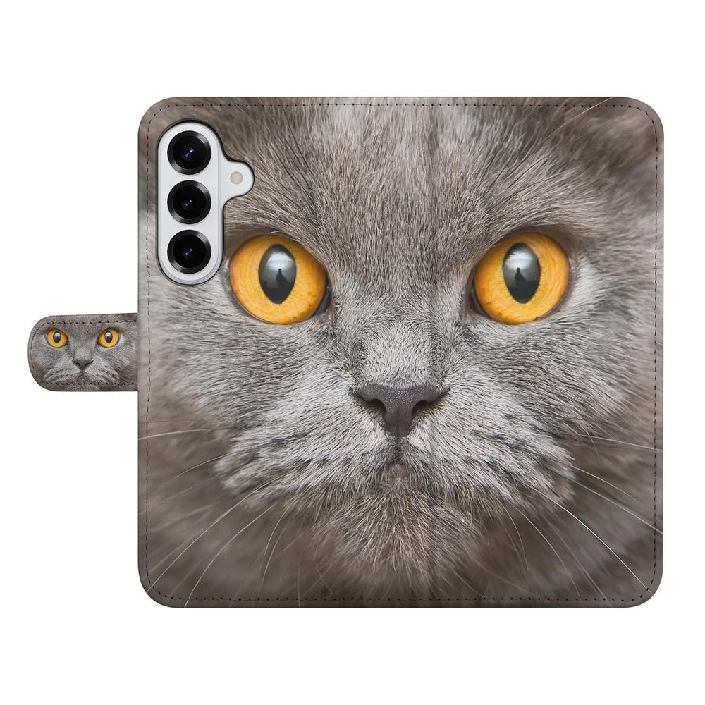 Samsung Galaxy S26 Book Case Britse Korthaar Britse Korthaar-print voorkant.
