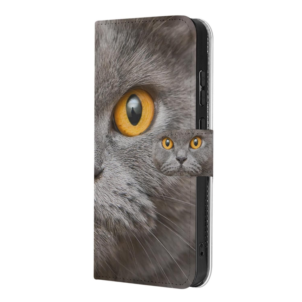 Samsung Galaxy S26 Book Case Britse Korthaar Britse Korthaar-print zijkant.