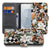 Samsung Galaxy S26 Portemonnee Hoesje Dark Flowers portefeuille hoesje bloemenprint vooraanzicht.
