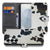 Samsung Galaxy S26 Book Case Hoesje Koeienvlekken met slanke uitstraling en ruimte voor Travelcard factuur.