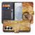 Samsung Galaxy S26 Book Case Hoesje Kompas met kaart en kompasdesign voor stijlvolle bescherming.