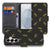 Telefoonhoesje Samsung Galaxy S26 Luipaardprint met gouden luipaardmotief en ruimte voor Travelcard factuur.