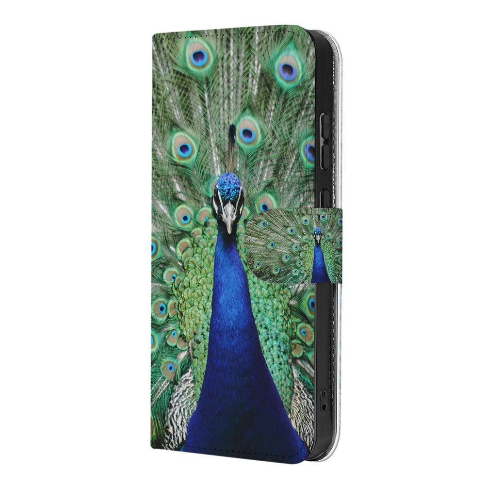 Samsung Galaxy S26 Bookcase Hoesje Pauwprint Aanzicht.