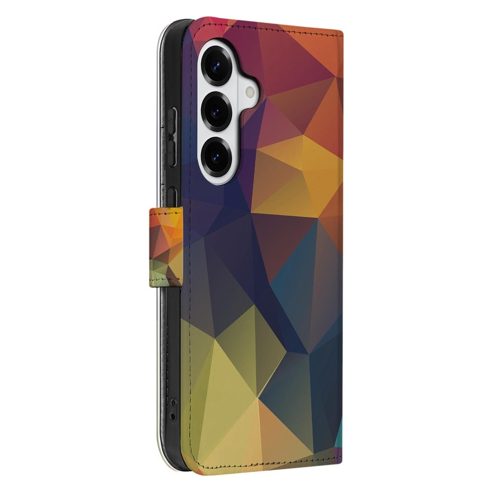 Samsung Galaxy S26 Bookcase Polygon Kleur Vooraanzicht.