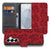 Samsung Galaxy S26 Telefoonhoesje Red Roses vooraanzicht met rozenpatroon en sluitsysteem.